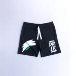 Black Paint Smudge Shorts